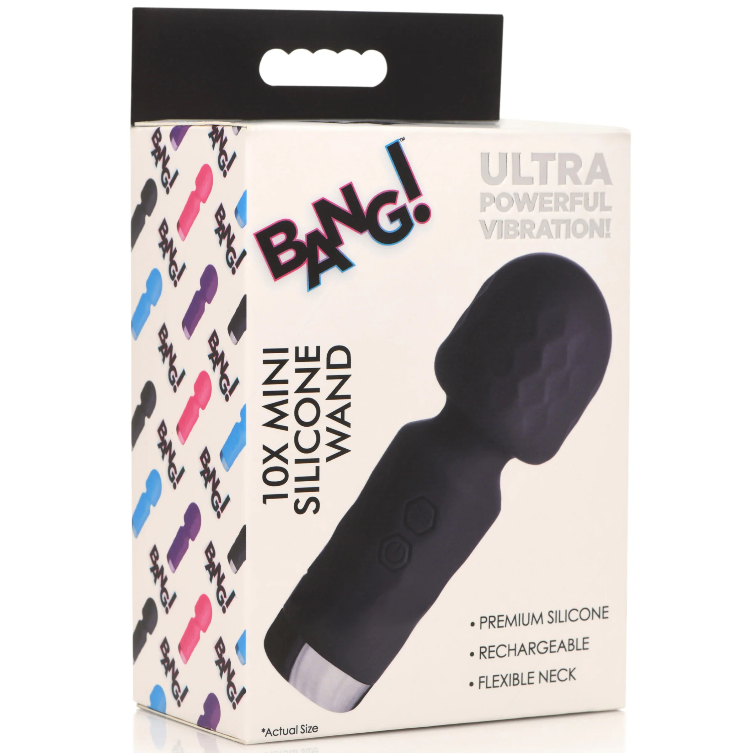 10x mini silicone wand black
