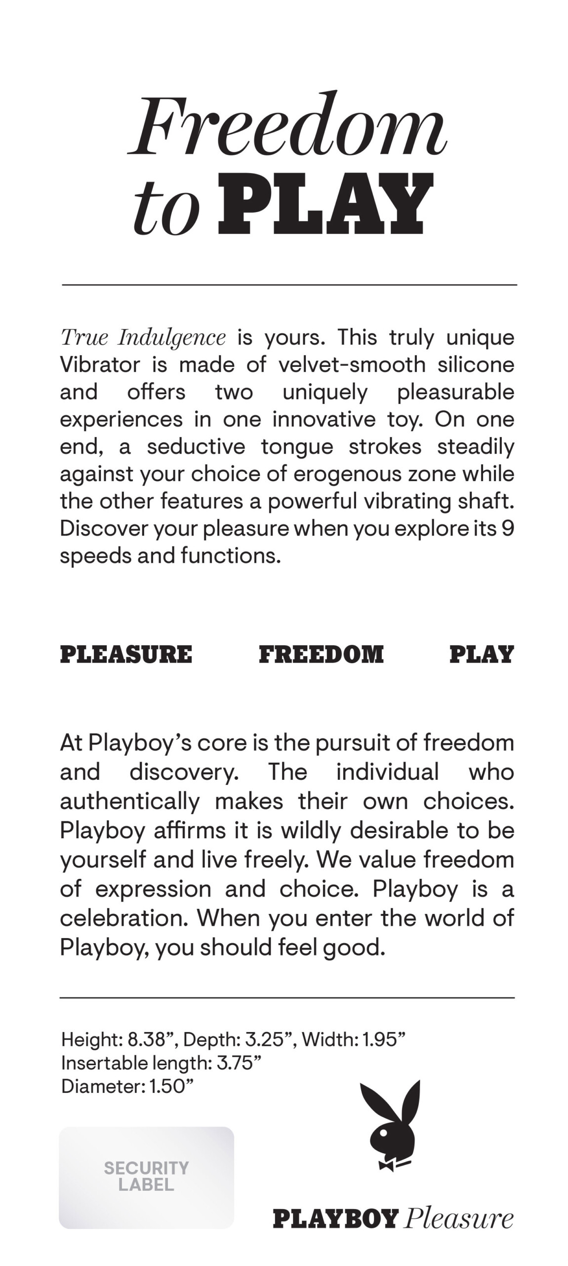 playboy pleasure true indulgence vibrator deep teal