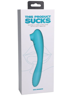this product sucks sucking clitoral stimulator with bendable g spot vibrator teal