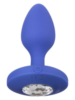 cheeky gems medium rechargeable vibrating probe blue