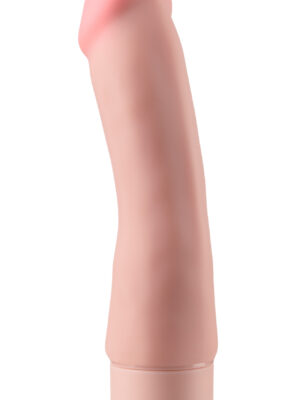 dr. skin silicone dr. steve 7 inch vibrating dildo beige