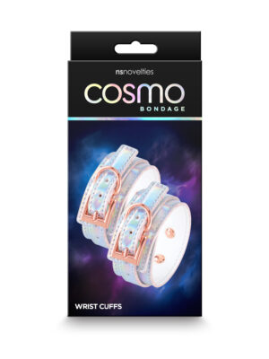 cosmo bondage wrist cuffs rainbow