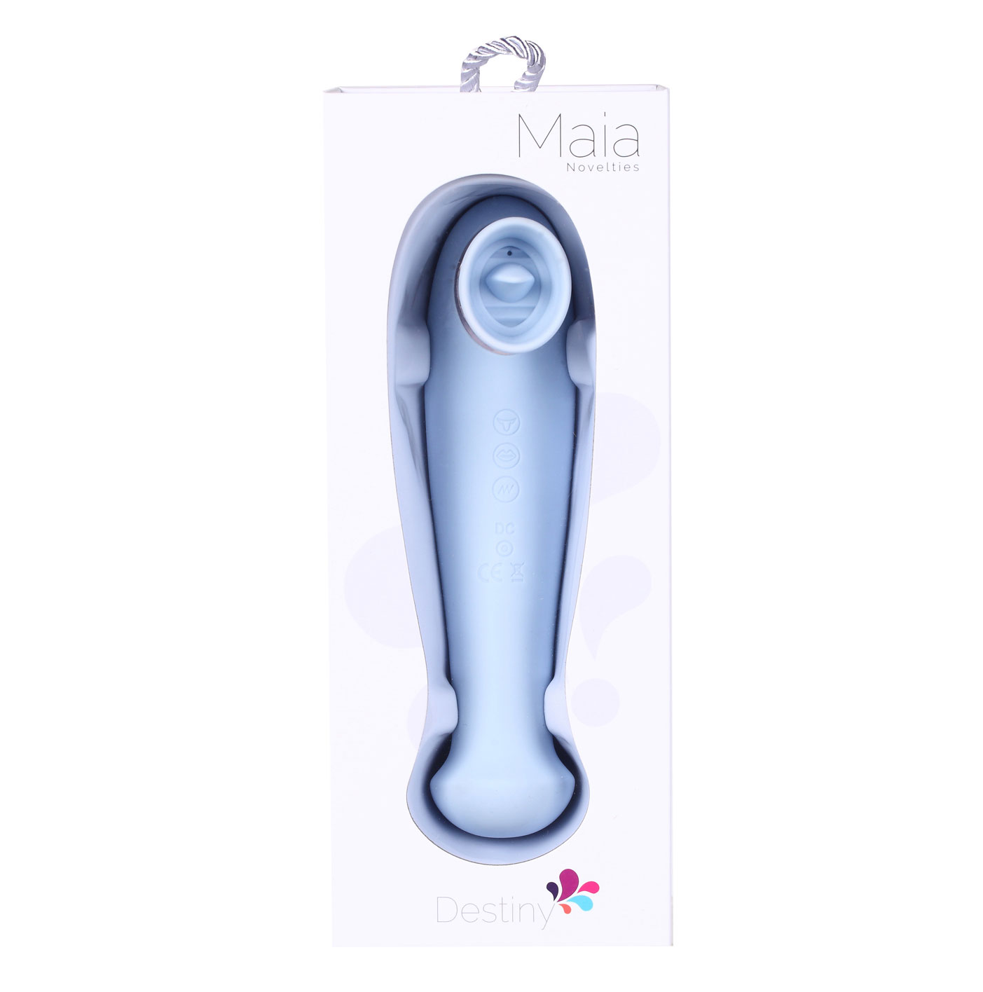 destiny 15 function rechargeable vibrating suction wand blue