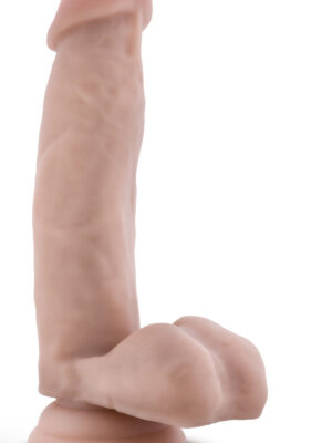 dr. skin dr. mark 7 inch dildo with balls beige