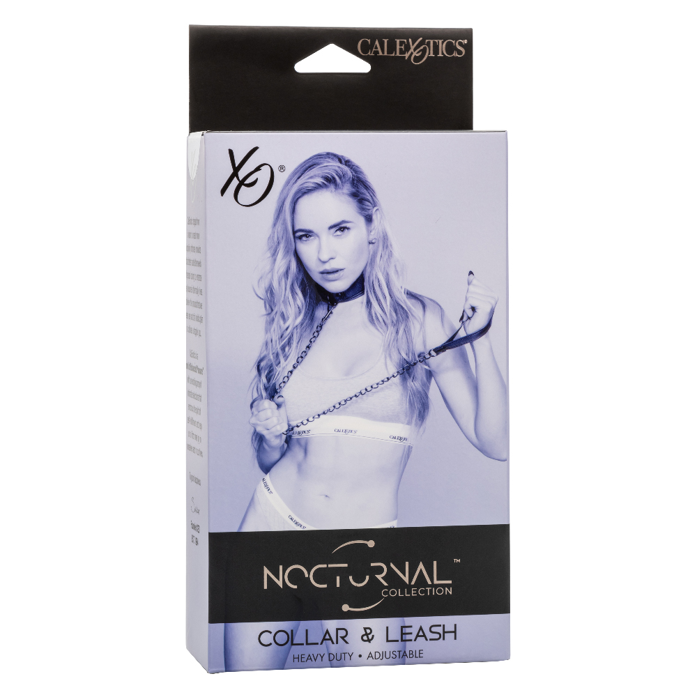 nocturnal collection collar and leash black
