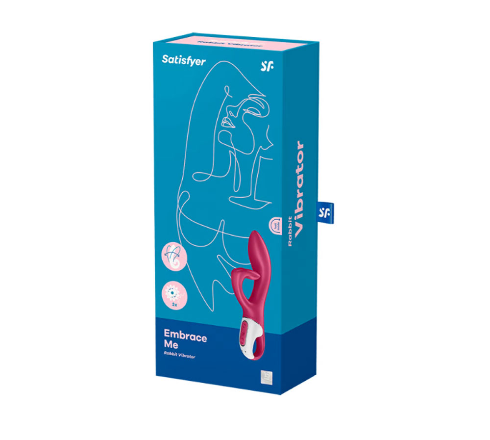satisfyer embrace me rabbit vibrator berry