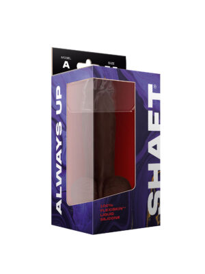 shaft model a 7.5 inch liquid silicone dong with balls mahogany