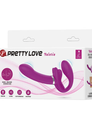 pretty love valerie strapless strap on fuchsia