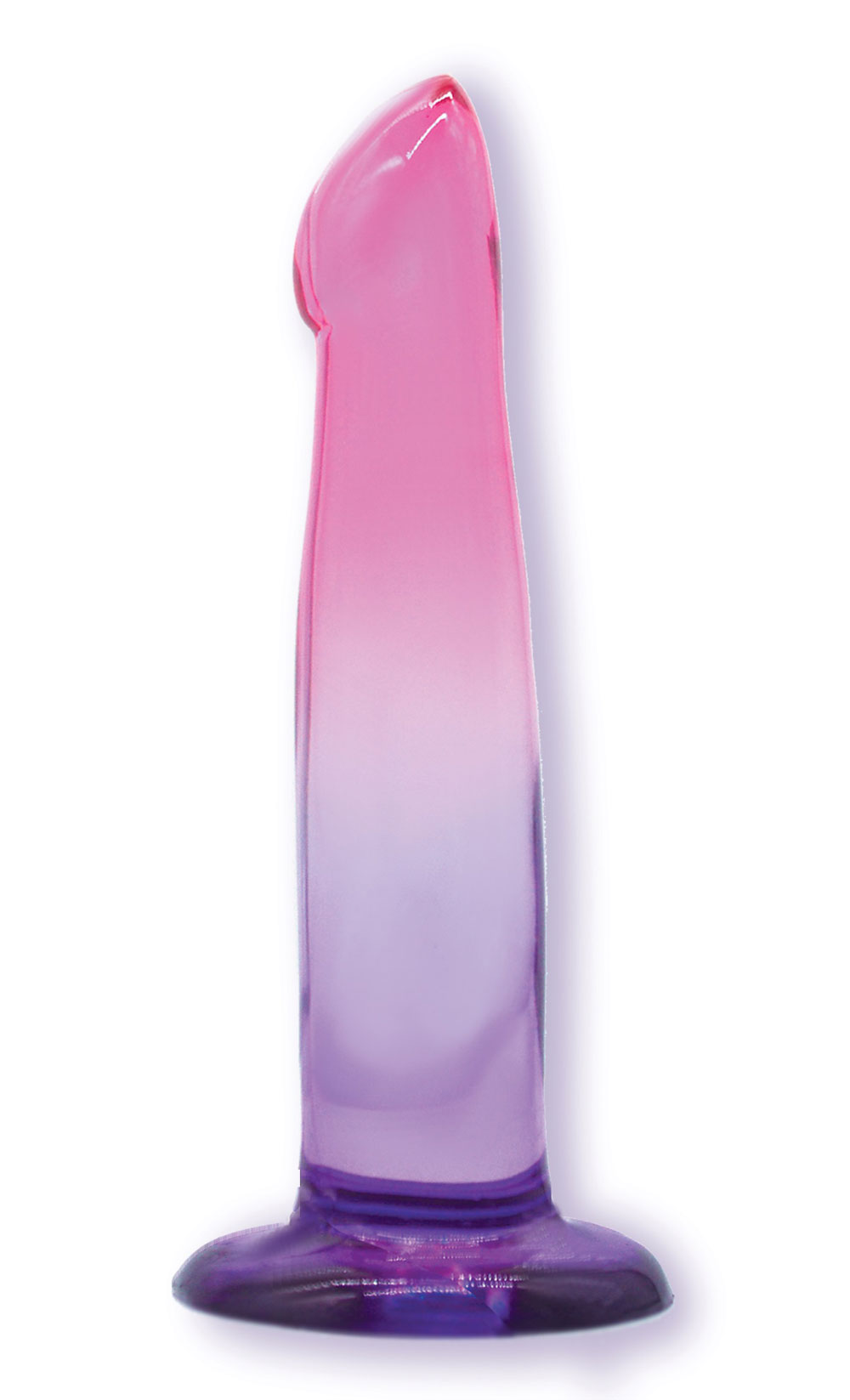shades, 6.25" g spot jelly tpr gradient dong pink and purple shades, 6.25" g spot jelly tpr gradient dong pink and purple