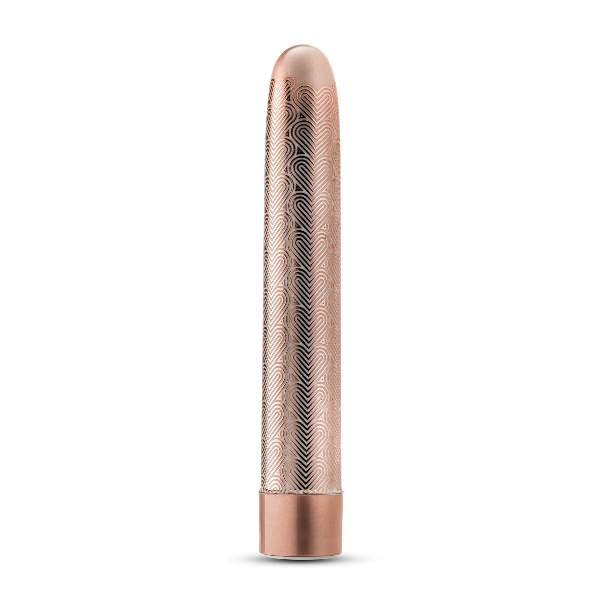 the collection lattice 7 inch rechargeable vibe rose gold
