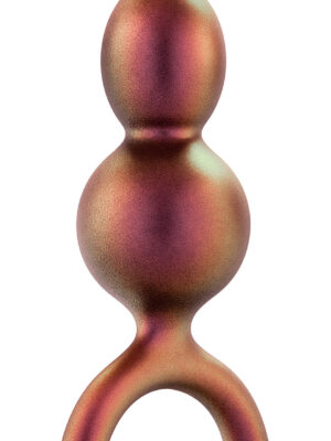 anal adventures matrix beaded loop plug copper