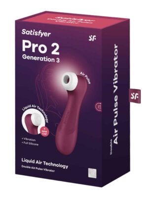 satisfyer pro 2 generation 3 liquid air technology red wine