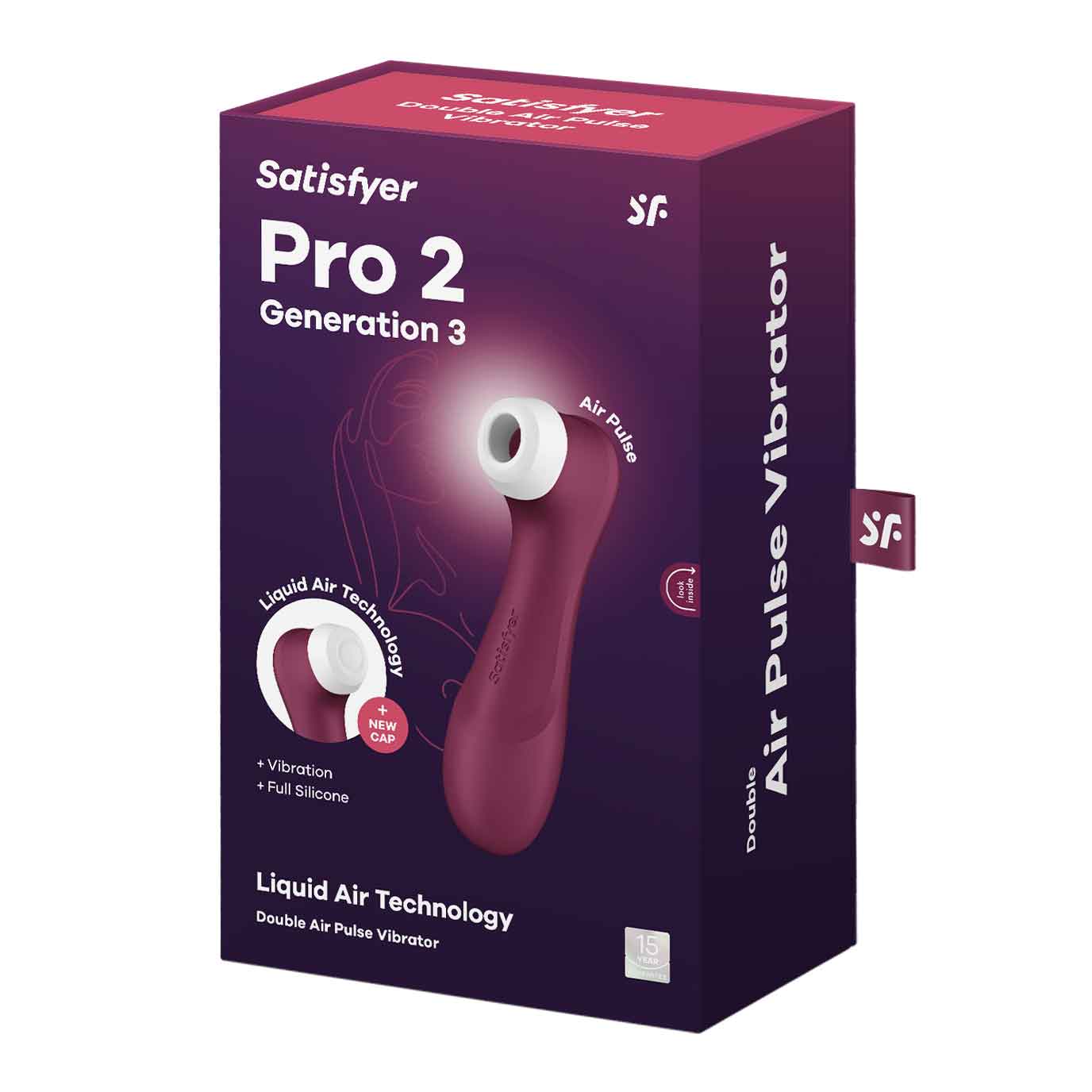 satisfyer pro 2 generation 3 liquid air technology red wine