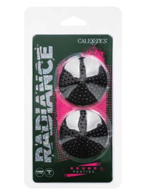 radiance round pasties black