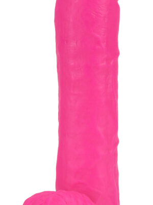 neo 11 inch dual density dildo neon pink