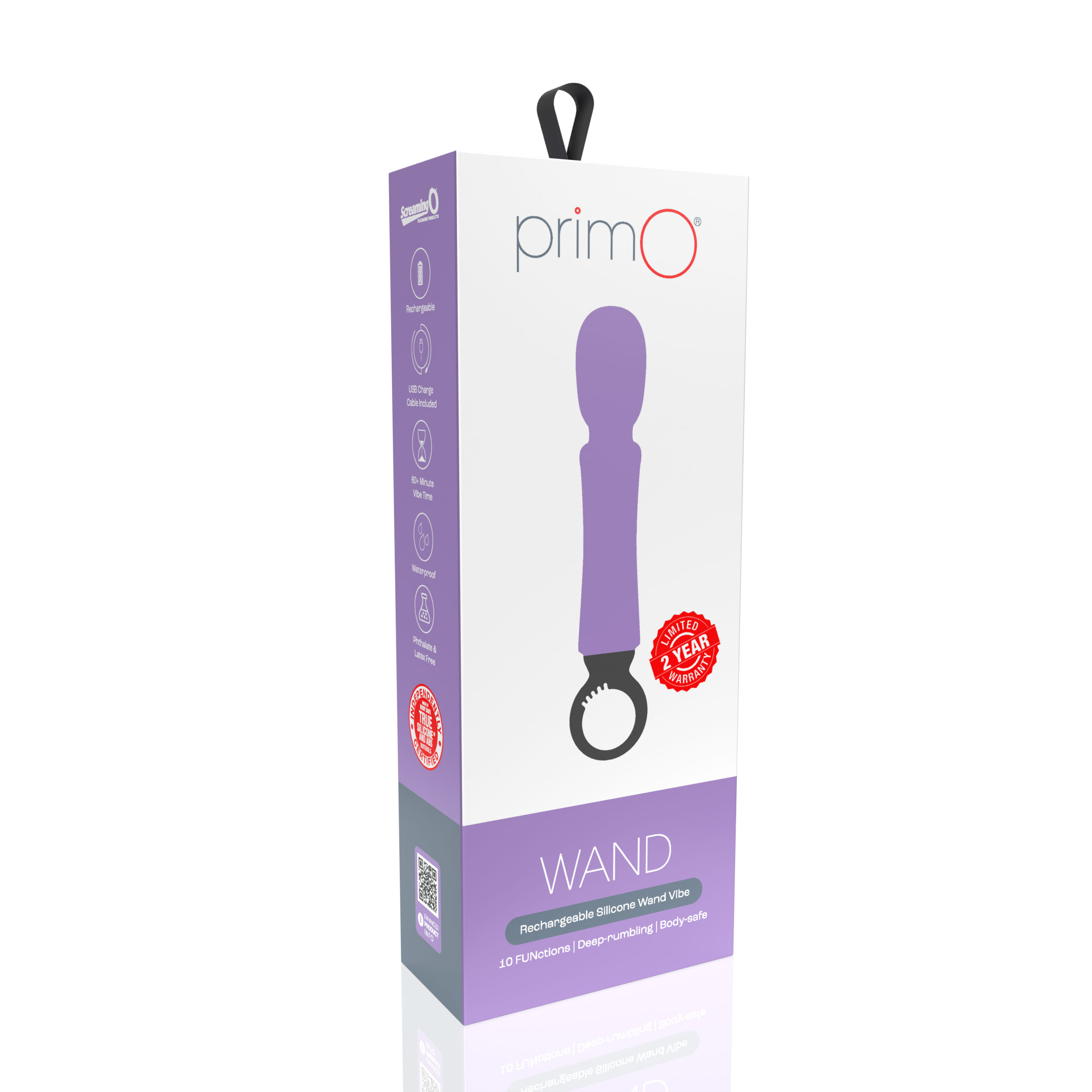 primo wand rechargeable vibe lilac