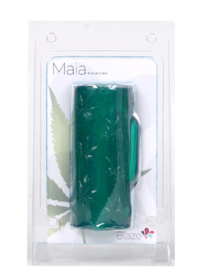 blaze vibrating male masturbator 420 series green