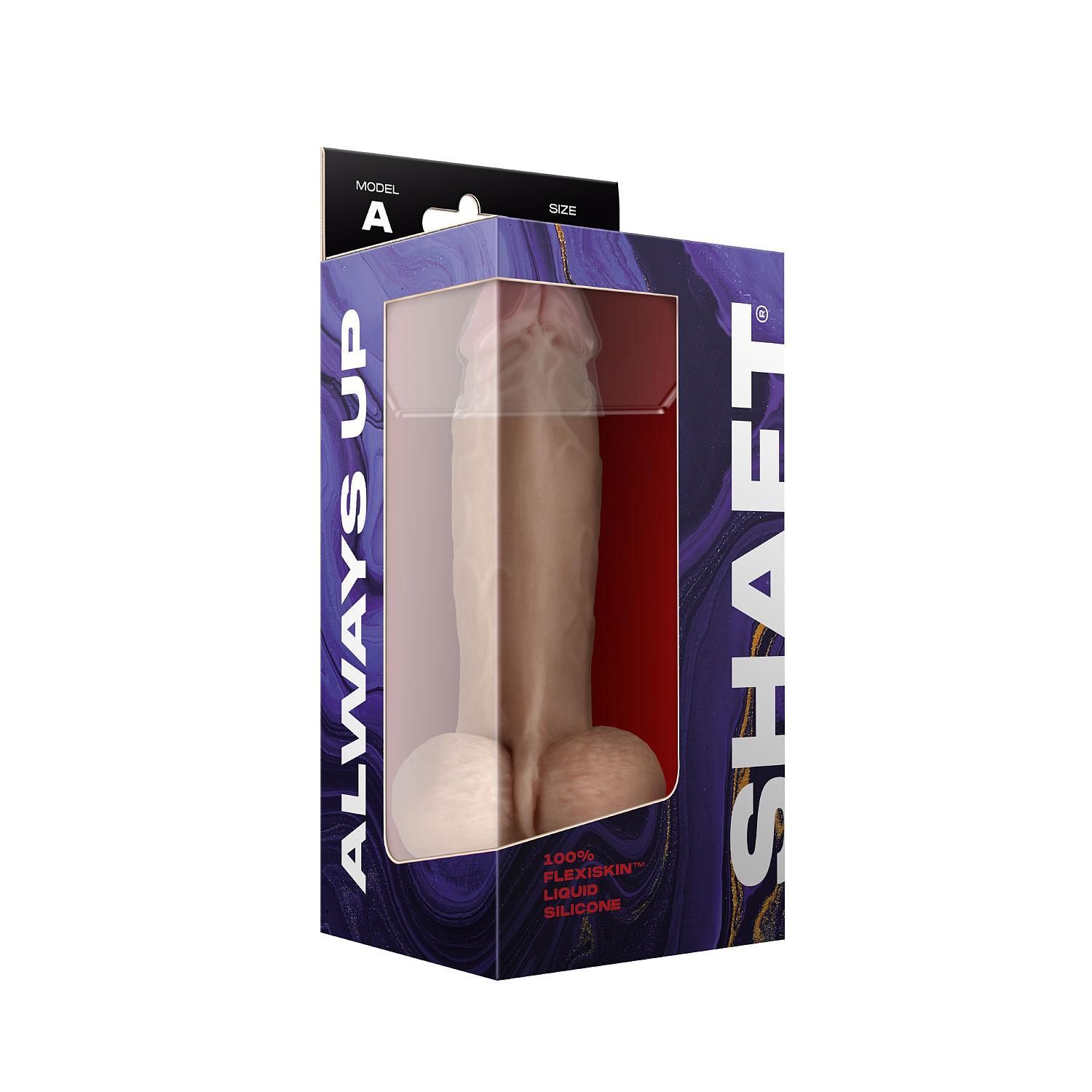 shaft model a 8.5 inch liquid silicone dong with balls pine