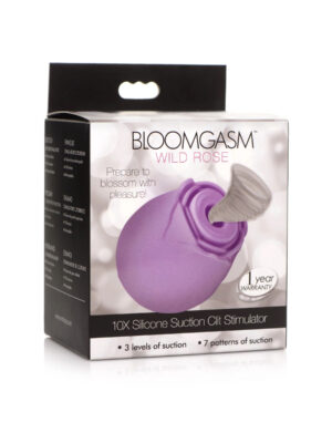 bloomgasm wild rose 10x suction clit stimulator purple
