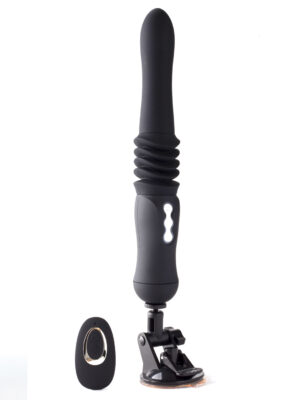 max silicone thrusting portable love machine black