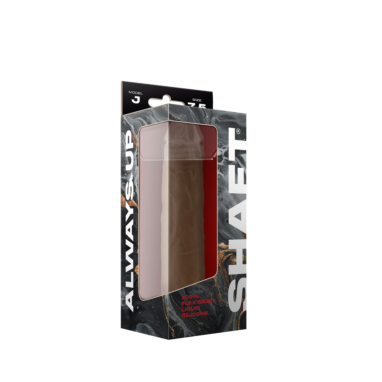 shaft model j 7.5 inch liquid silicone dong oak