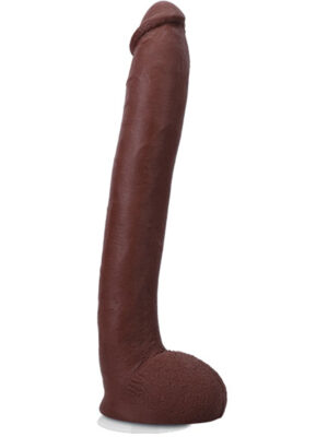 signature cocks hollywood cash 11" cock with removable vac u lock suction cup chocolate