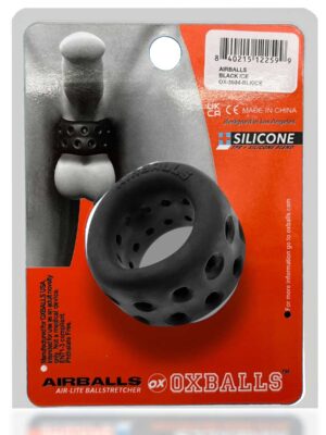 airballs air lite vented ball stretcher black ice