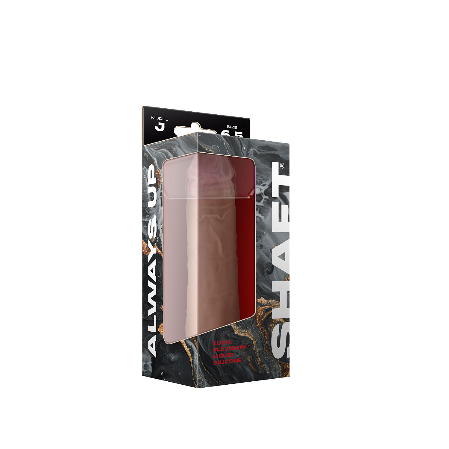 shaft model j 6.5 inch liquid silicone dong pine
