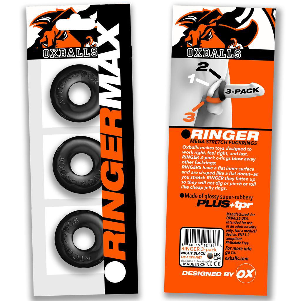 ringer max 3 pack black ringer max 3 pack black