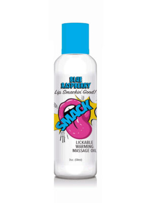smack warming and lickable massage oil blue raspberry 2 oz smack warming and lickable massage oil blue raspberry 2 oz