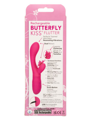 rechargeable butterfly kiss flutter pink