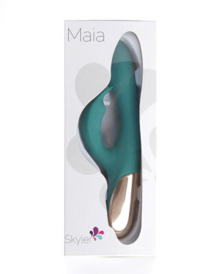 skyler silicone bendable rabbit green