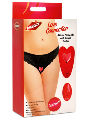 love connection silicone panty vibe with remote control red