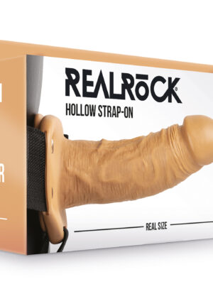 hollow strap on without balls 6 inch tan