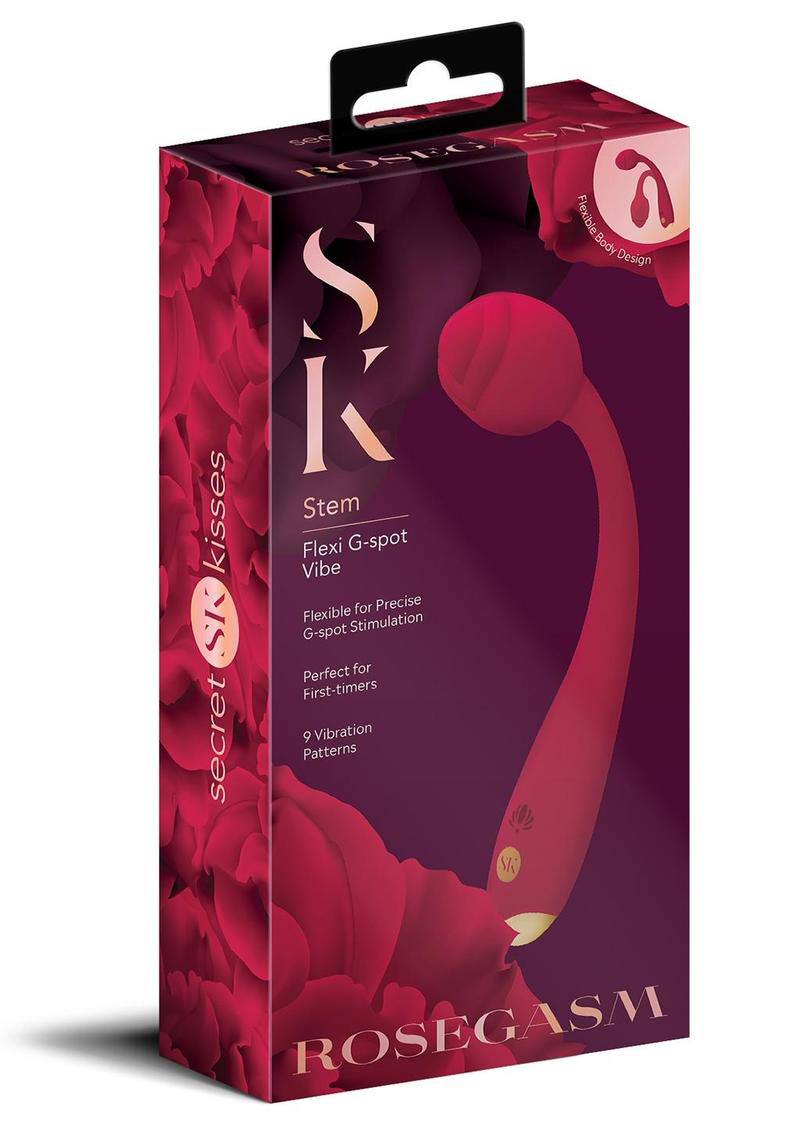 secret kisses rosegasm long stem flexi g spot vibe rose red secret kisses rosegasm long stem flexi g spot vibe rose red