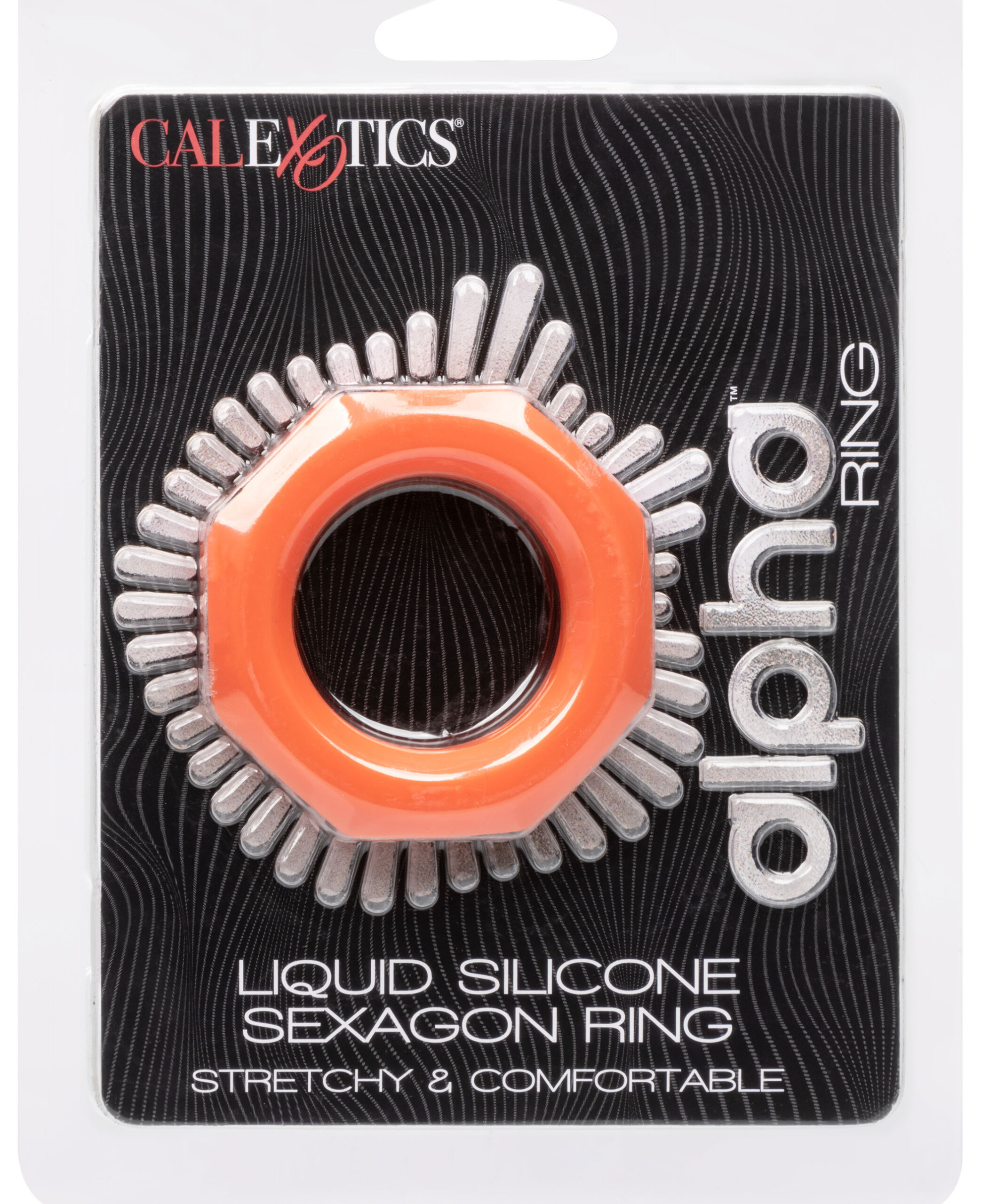 alpha liquid silicone sexagon ring orange alpha liquid silicone sexagon ring orange