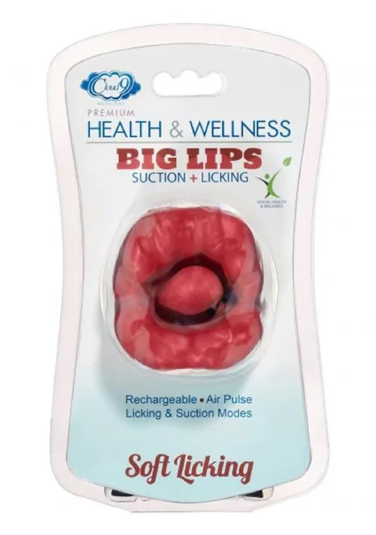 big lips suction and licking red