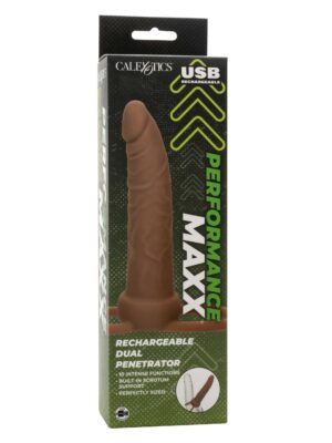 performance maxx rechargeable dual penetrator brown