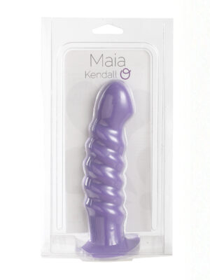 kendall silicone dong swirled satin finish neon purple