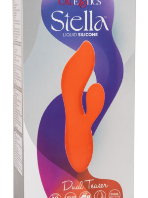 stella liquid silicone dual teaser orange