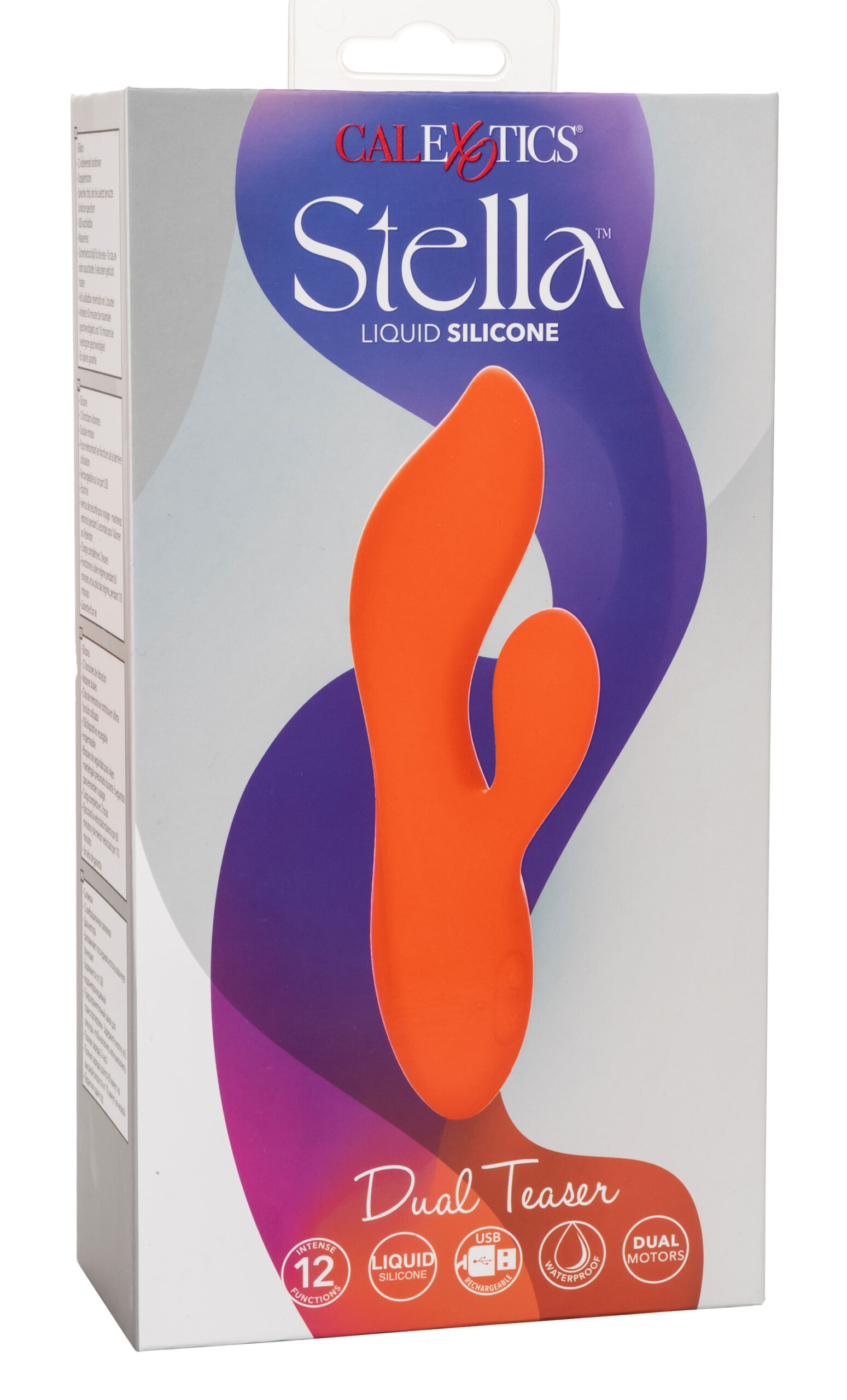 stella liquid silicone dual teaser orange