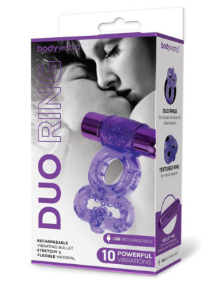 bodywand rechargeable duo ring purple
