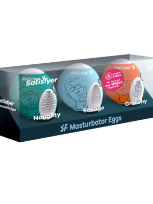 3 pc set masturbator egg naughty savage crunchy