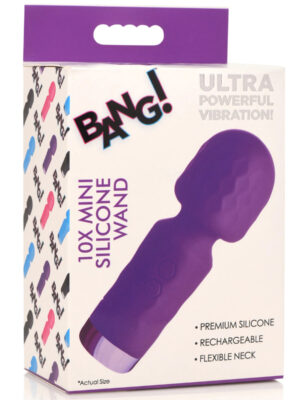 10x mini silicone wand purple