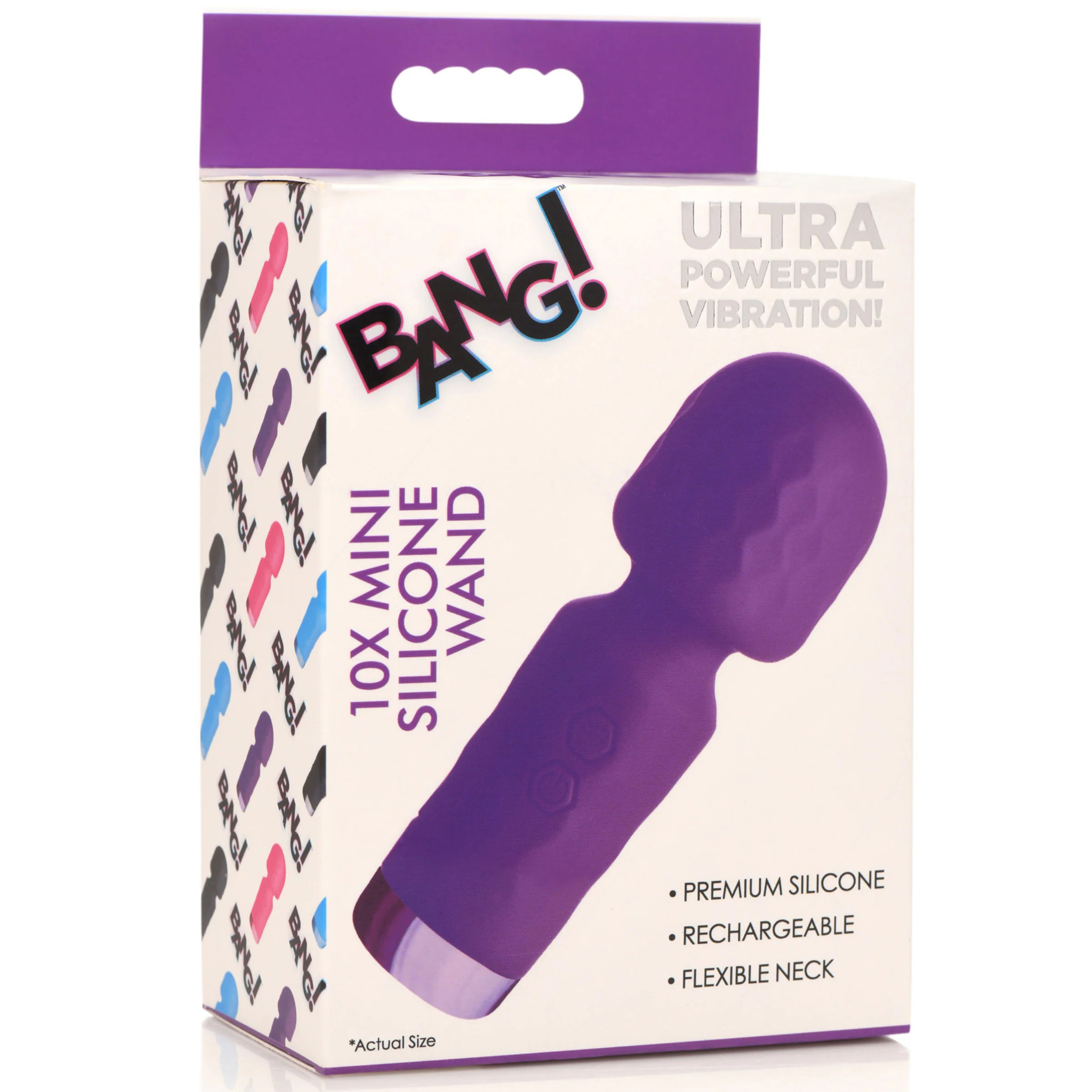10x mini silicone wand purple