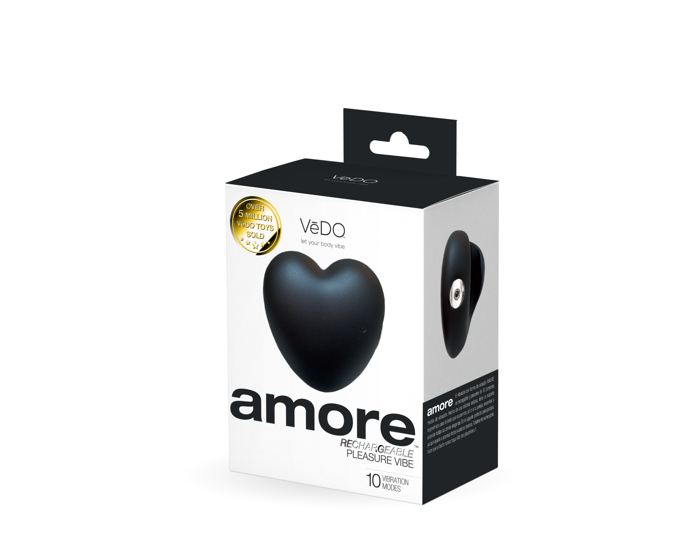 amore rechargeable pleasure vibe black