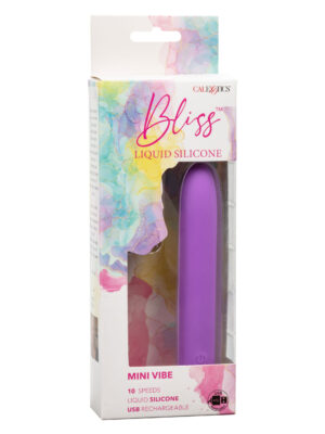 bliss liquid silicone mini g vibe purple