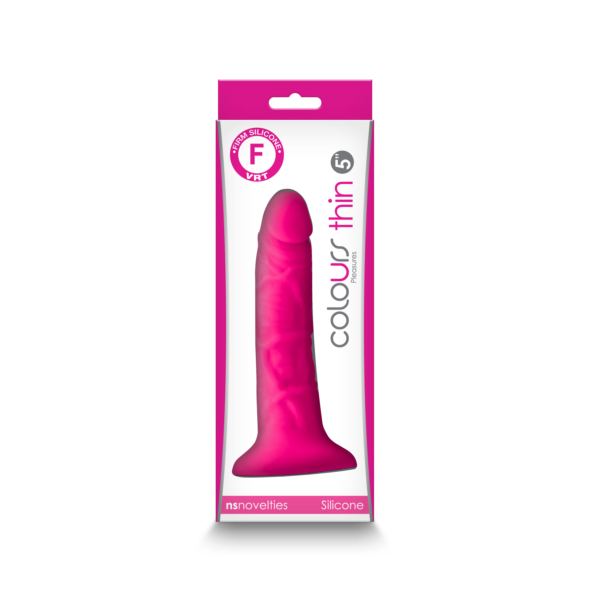 colours pleasures thin 5 inch dildo pink