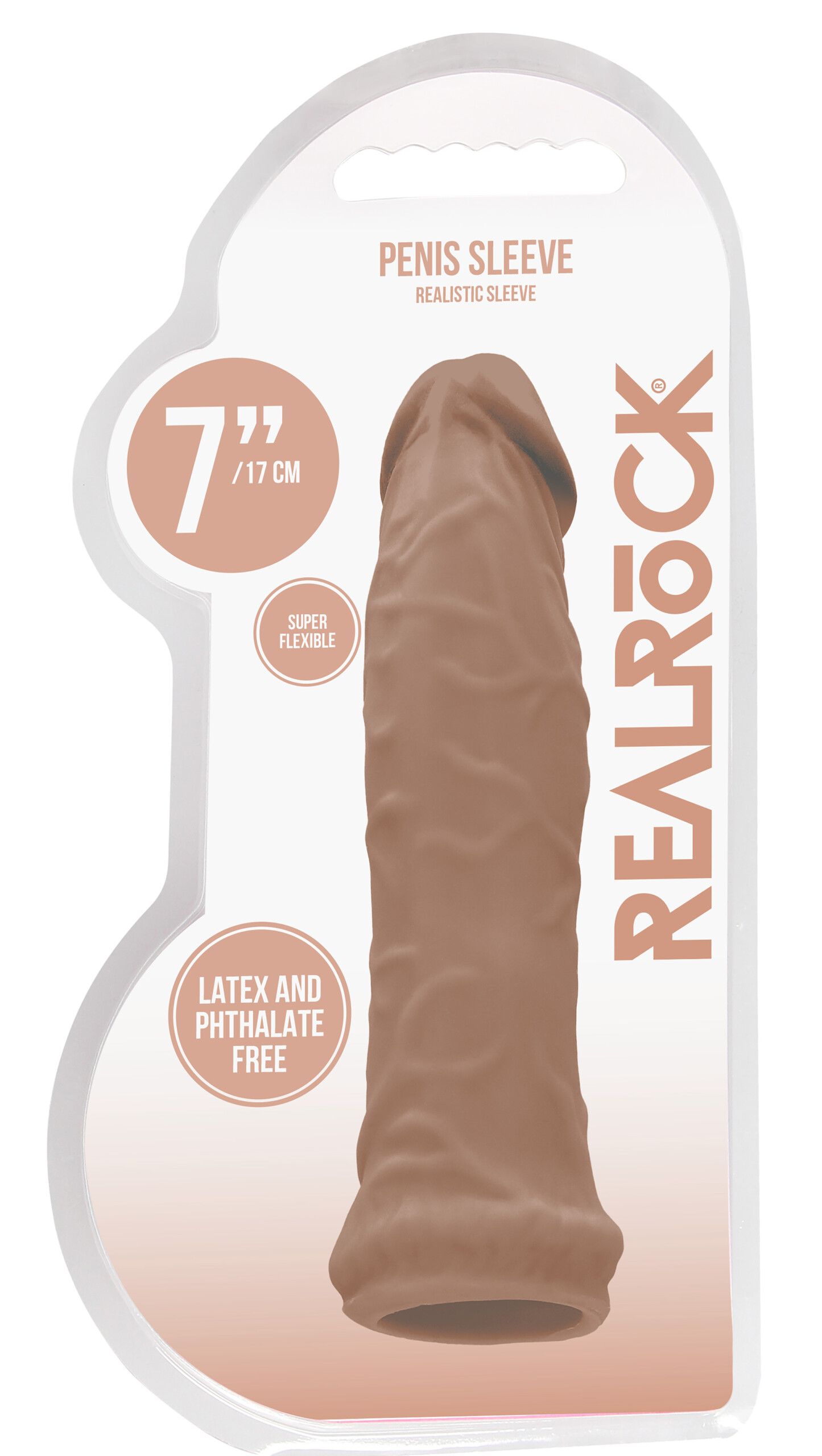 6 inch penis sleeve tan