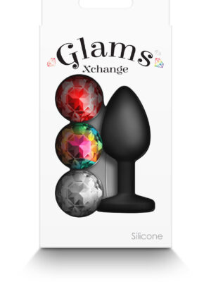 glams xchange round small black